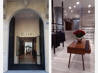 BRIONI store in Paris, rue Saint Honoré